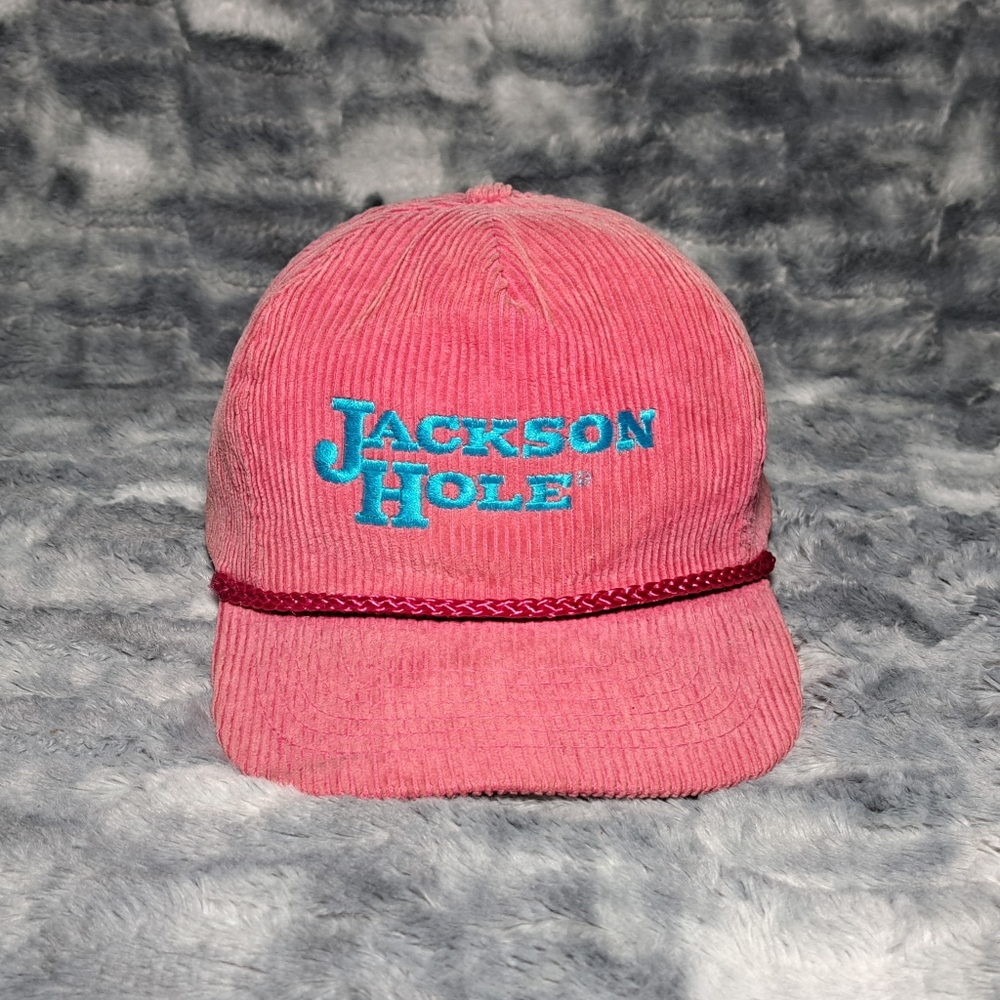 Vintage Jackson Hole Corduroy Snapback Hat